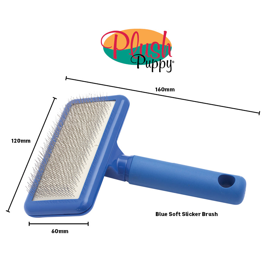 Blue Soft Slicker Brush